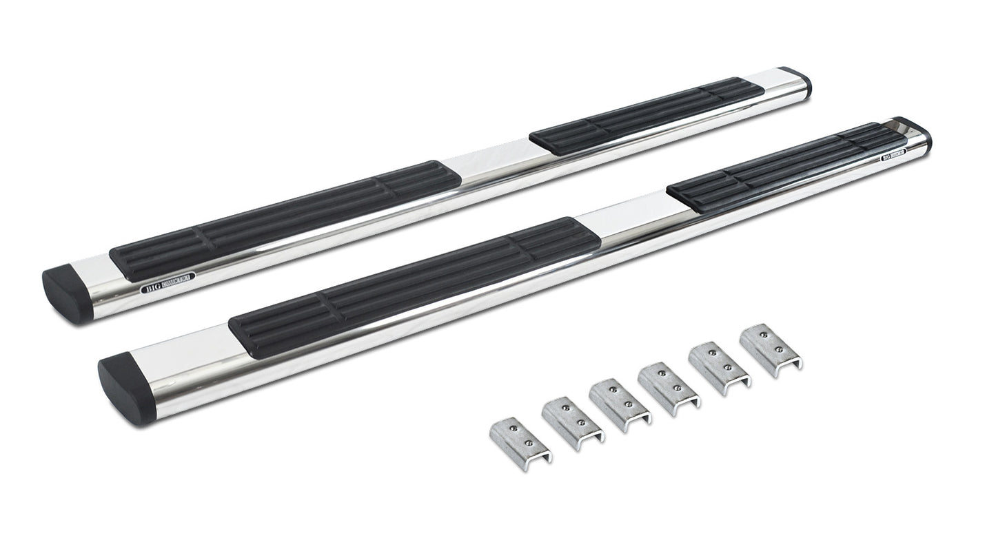 Go Rhino 686451687PS 6" OE Xtreme SideSteps With Mounting Bracket Kit Polished Stainless Steel