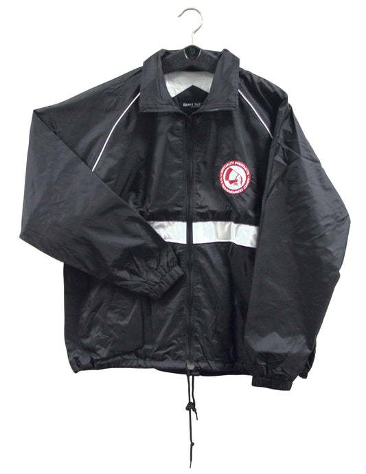 BLACK NYLON JACKET-LARGE