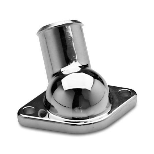 Proform Water Neck; Chrome; O-Ring Style; For SB and BB Chevy Engines; 45 Degree Type 66209