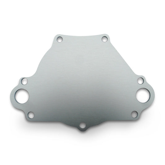 Proform Water Pump Backing Plate; SB Mopar Engines; Billet Aluminum; Natural Finish 66237