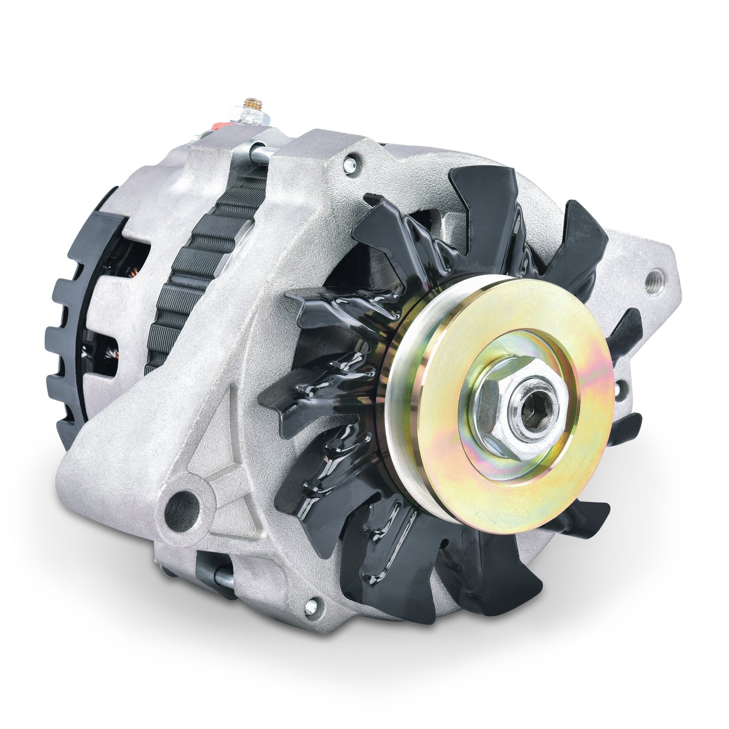 Proform CS130 Alternator; 160 AMP; GM CS130; 1-Wire; Machined Pulley; Satin; 100% New 66430.16N
