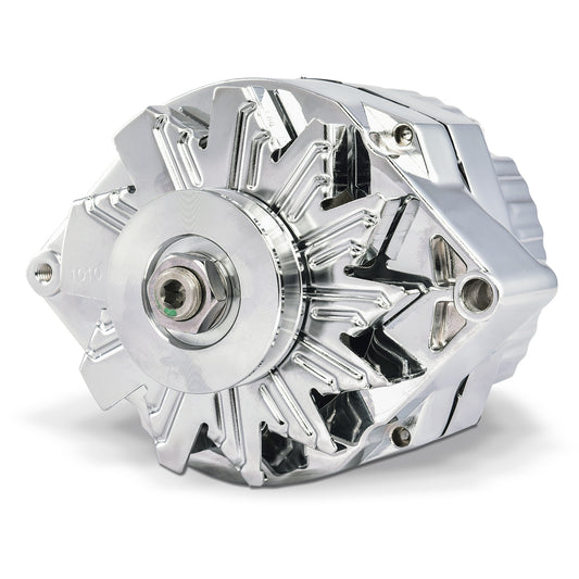 Proform Alternator; 120 AMP; GM 1 Wire Style; Machined Pulley; Chrome Finish; 100% New 66445.12N