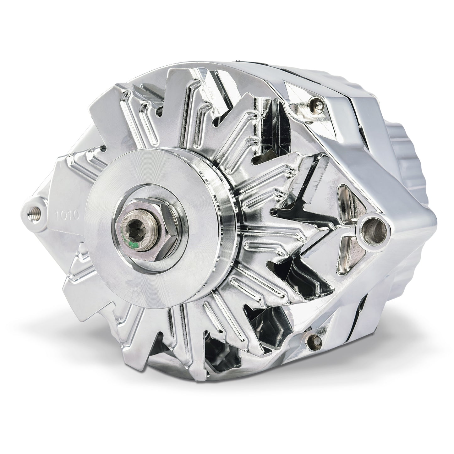 Proform Alternator; 140 AMP; GM 1 Wire Style; Machined Pulley; Chrome Finish; 100% New 66445.14N