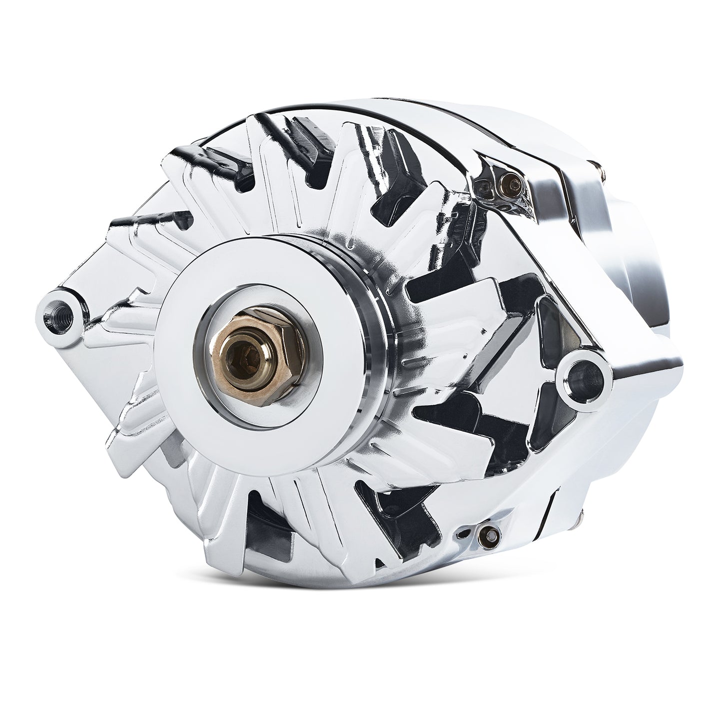 Proform Alternator; 100 AMP; GM 1 Wire Style; Machined Pulley; Chrome Finish; 100% New 66445.1N