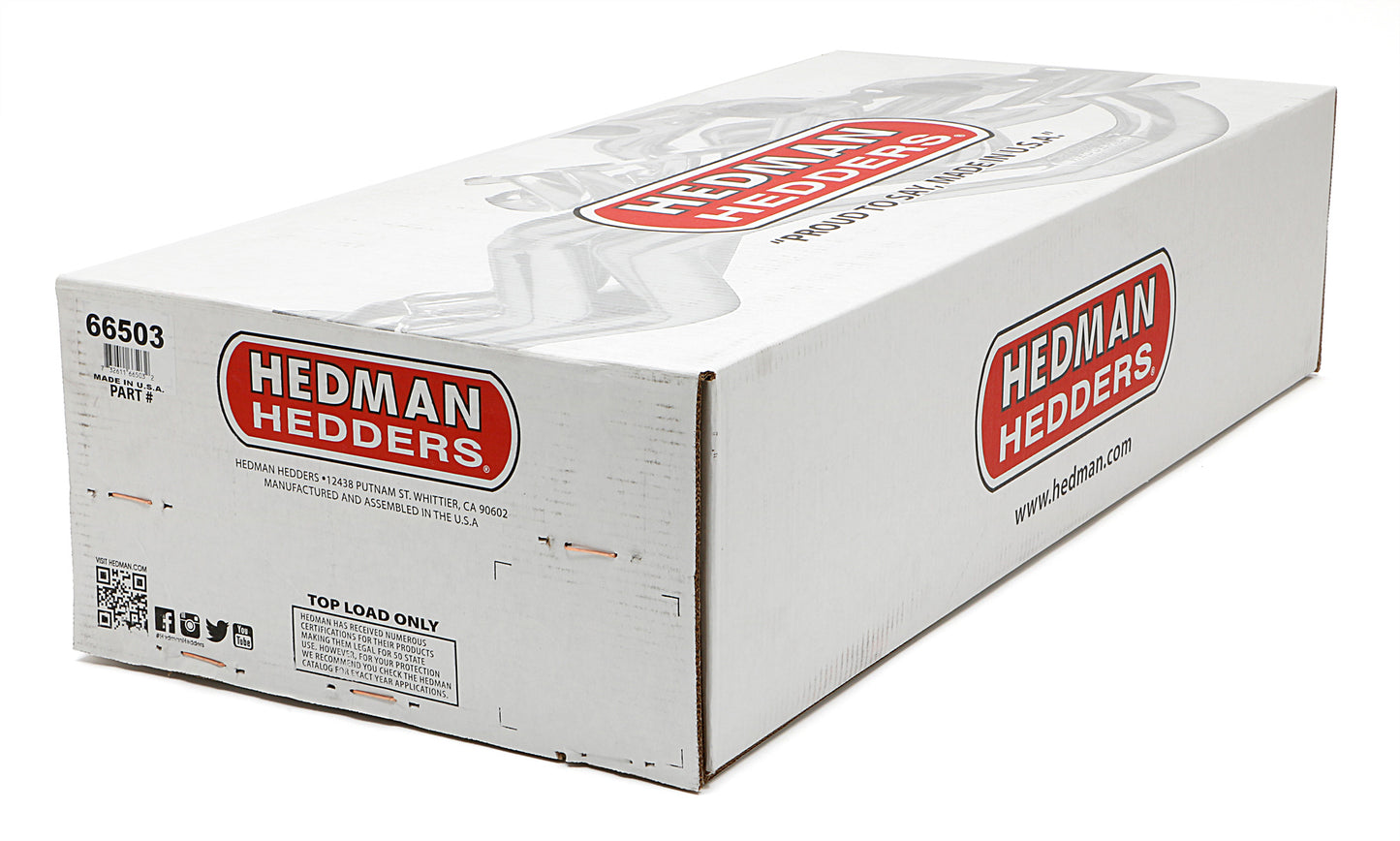 Hedman Hedders HTC COATED HEADERS; 1-3/4 IN. TUBE DIA.; 3 IN. COLL.; FULL LENGTH DESIGN (FOR USE WITH CLOSE RATIO STEERING) 66503