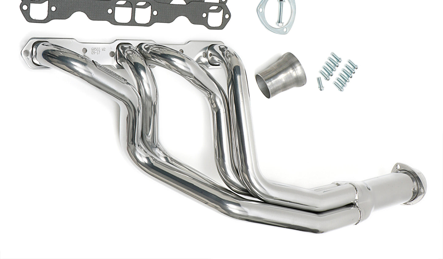Hedman Hedders HTC COATED HEADERS; 1-3/4 IN. TUBE DIA.; 3 IN. COLL.; FULL LENGTH DESIGN (FOR USE WITH CLOSE RATIO STEERING) 66503