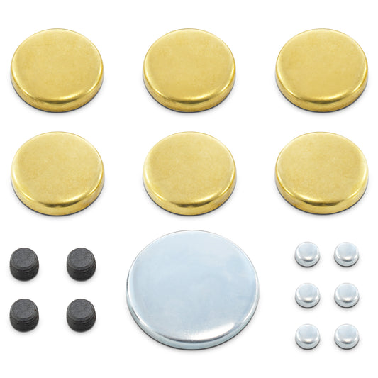 Proform Brass Freeze Plug Kit; For Ford 352/390/428 Engines; All Sizes Needed Included 66554