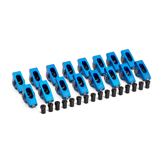 Proform Engine Roller Rocker Arm Set; 1.7 Ratio; 7/16 Stud; Aluminum; Fits BB Chevy 66913