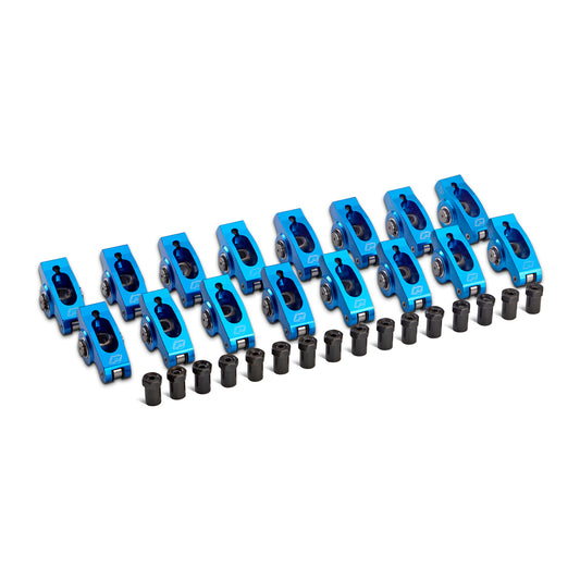 Proform Engine Roller Rocker Arm Set; 1.6 Ratio 3/8 Stud; Self Aligning ; Fits SB Chevy 66915