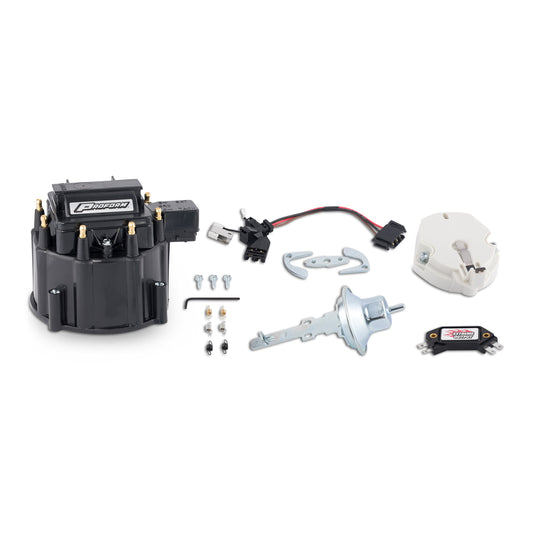 Proform Engine Distributor Tune-Up Kit; Fits GM HEI V8 Dist w/Internal Coil; Black Cap 66945BKC
