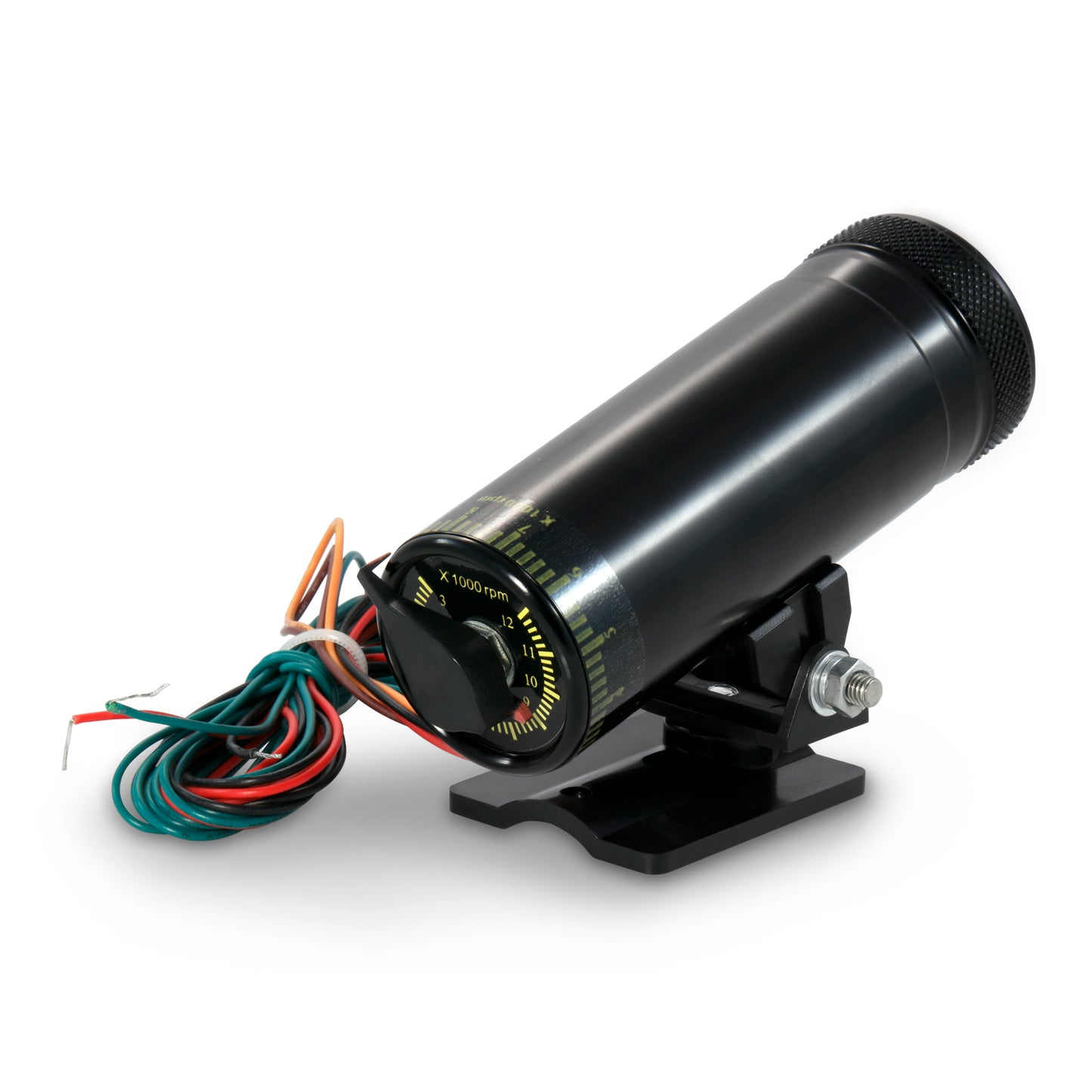 Proform RPM Shift Light; Stand Alone Adjustable Model; Black Body with Yellow Cover 67005C