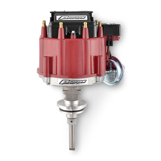 Proform HEI Distributor; Fits Chrysler 273-360 Engines; Red Cap and 50K Coil Included 67040