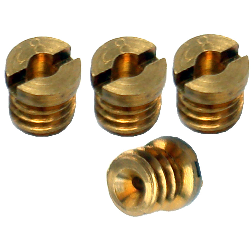 Proform Carburetor Idle Feed Restriction Kit; 0.35 In. Brass Material; Set of 4 Pieces 67250