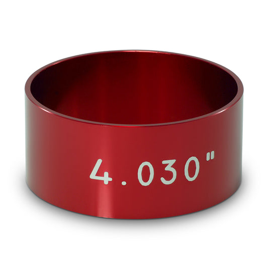 Proform Engine Piston Ring Compressor; Tapered; Fits 4.030 Inch Piston Bore; Red Finish 67445
