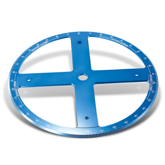 Proform Camshaft Degree Wheel; Pro Model; 16 Inch Diameter; Blue Anodized; White Numbers 67490
