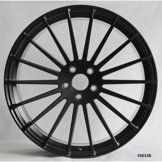 22" X 9/10.5" Staggered Forged Semi Black Wheels Set - Dynamic Performance - F001-SB-22x9/10.5-5x112-35/38-66.56