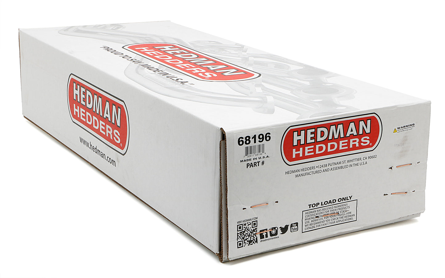 Hedman Hedders HTC COATED HEADERS; 1-3/4 IN. TUBE DIA.; 3 IN. COLL.; FULL LENGTH DESIGN; NON-EMISSIONS MODEL 68196