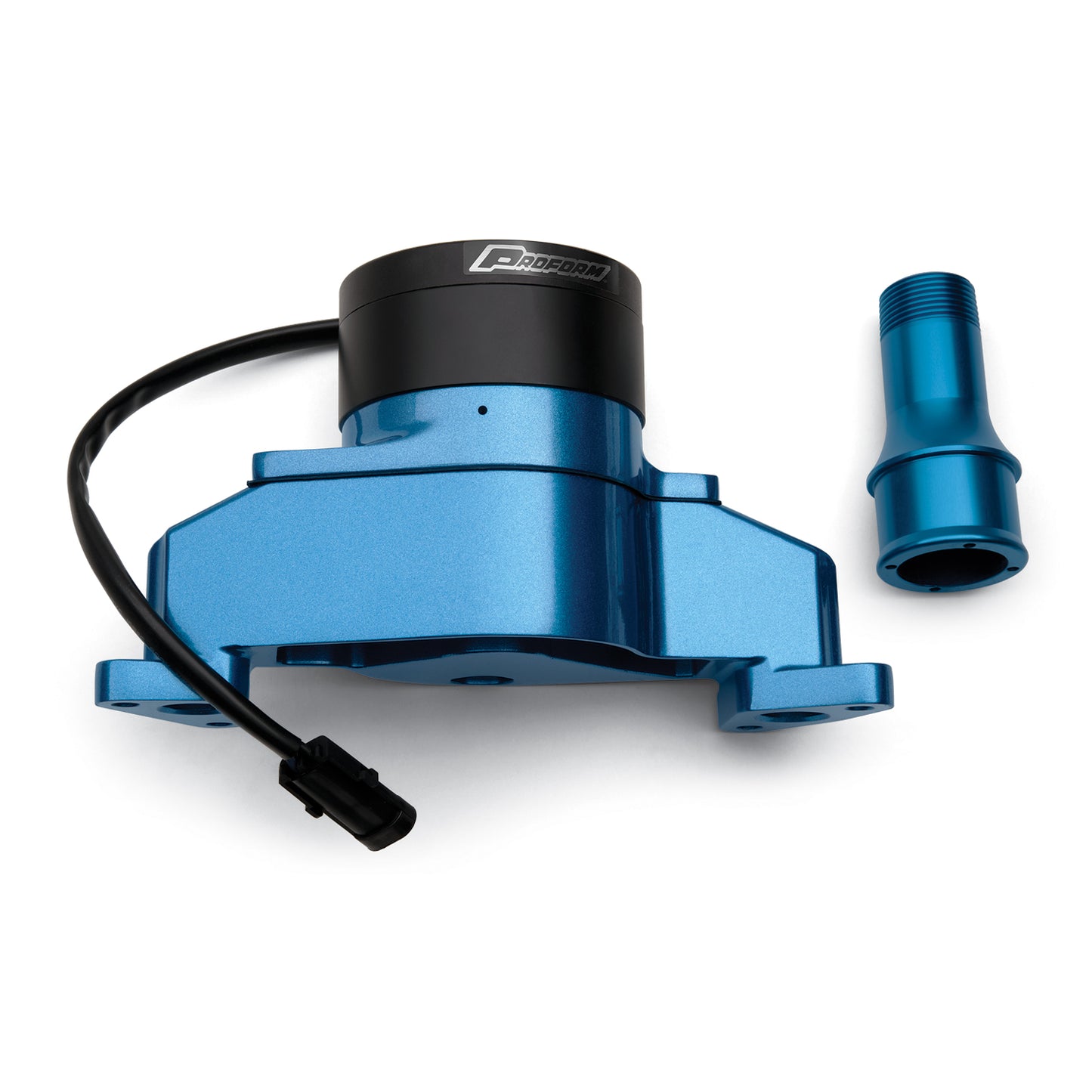 Proform Electric Engine Water Pump; Aluminum; Blue Powder Coat; Fits SB Ford Engines 68220B