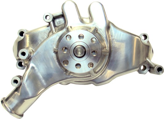 Proform Engine Water Pump; Mechanical Long Style; High Flow Model; Polished; BB Chevy 68240