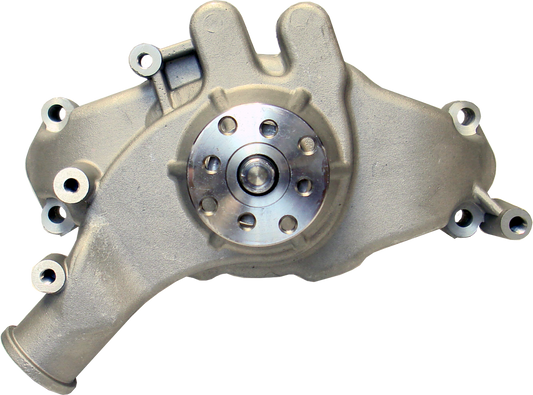 Proform Engine Water Pump; Mechanical Long Style; High Flow Model; Satin; BB Chevy 68241