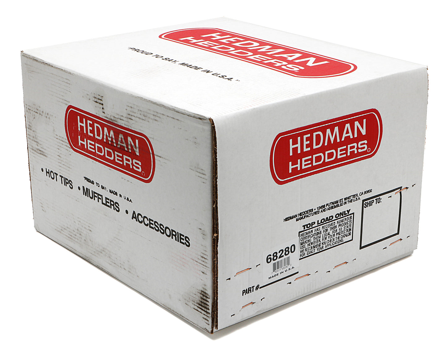 Hedman Hedders STANDARD UNCOATED HEADERS; 1-5/8 IN. TUBE DIA.; 3 IN. COLL.; FULL LENGTH DESIGN 68280