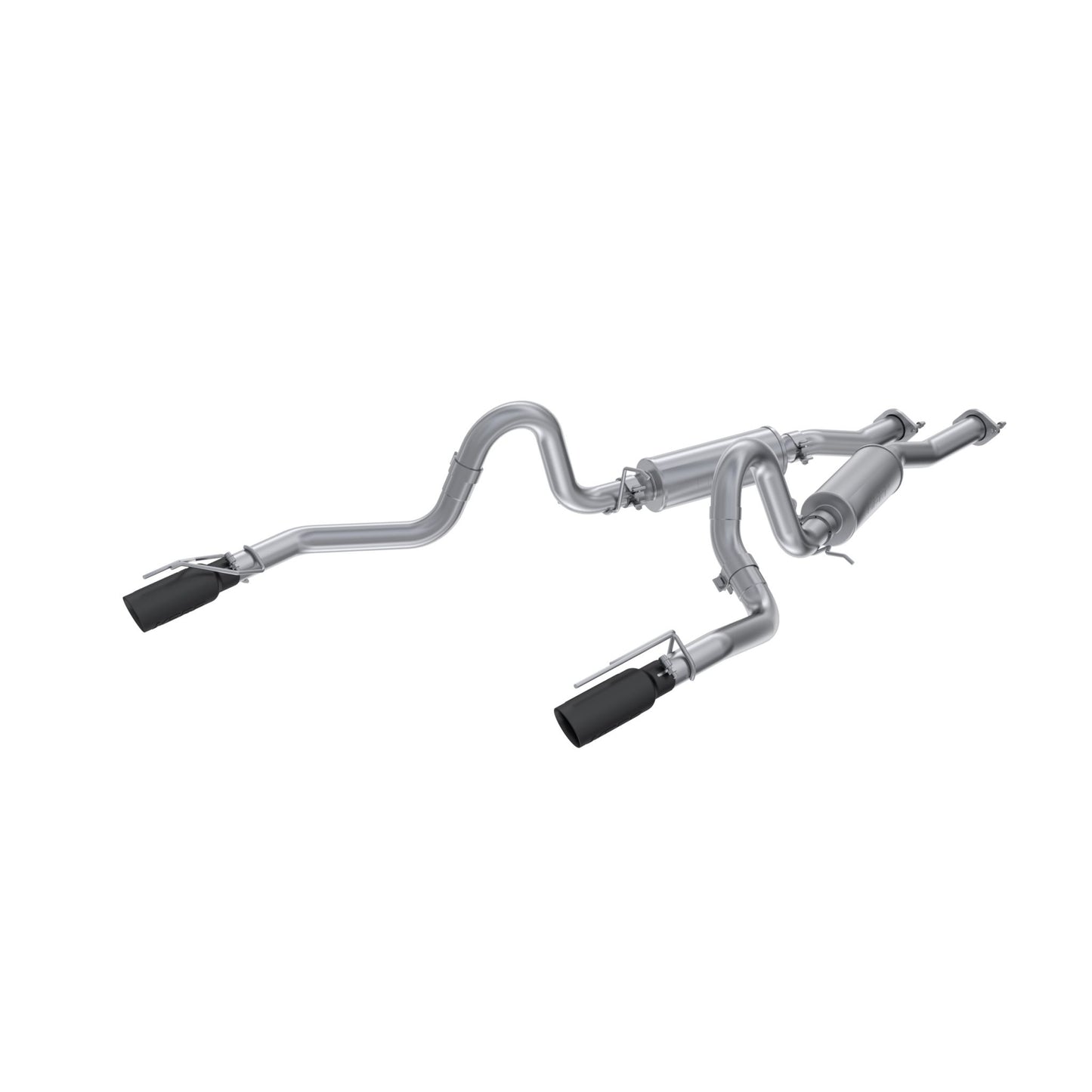 MBRP Exhaust 2.5in. Cat Back; Dual Split Rear; 3.5in. Black tips; AL S7221ALBT