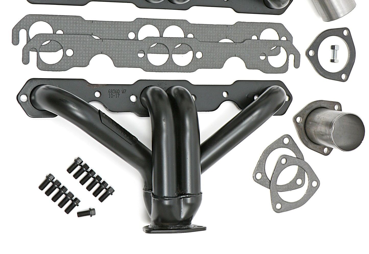 Hedman Hedders BLOCK HUGGER HEADERS; CHEVY SB 283-400; 1-1/2 IN. TUBES; UNCOATED 68360