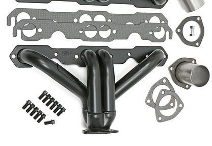 Hedman Hedders BLOCK HUGGER HEADERS; CHEVY SB 283-400; 1-1/2 IN. TUBES; UNCOATED 68360