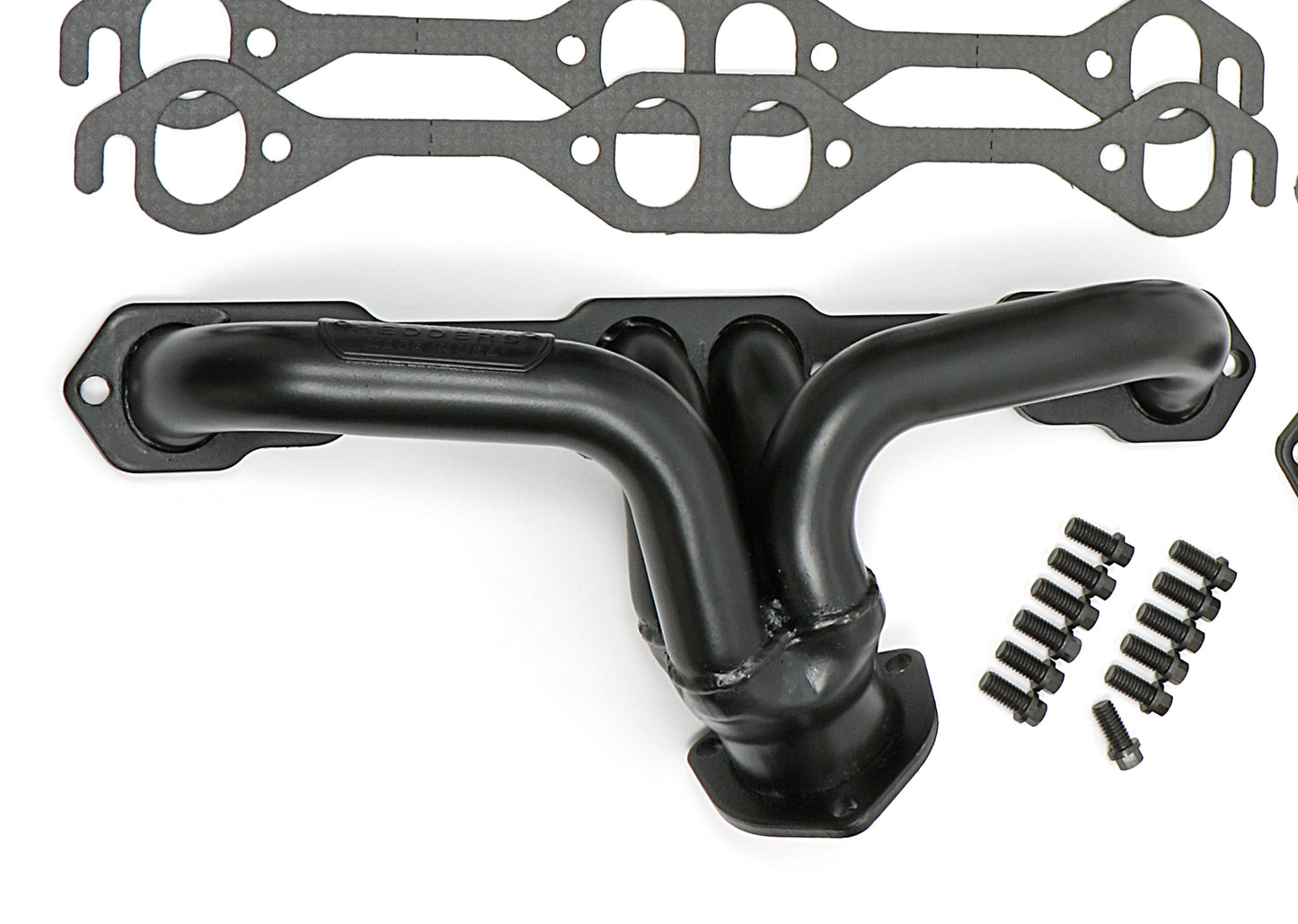 Hedman Hedders BLOCK HUGGER HEADERS (SUPER SHORTY); CHEVY SB 283-400; 1-1/2 IN. TUBES; UNCOATED 68390