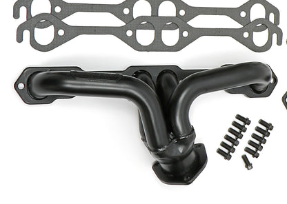 Hedman Hedders BLOCK HUGGER HEADERS (SUPER SHORTY); CHEVY SB 283-400; 1-1/2 IN. TUBES; UNCOATED 68390