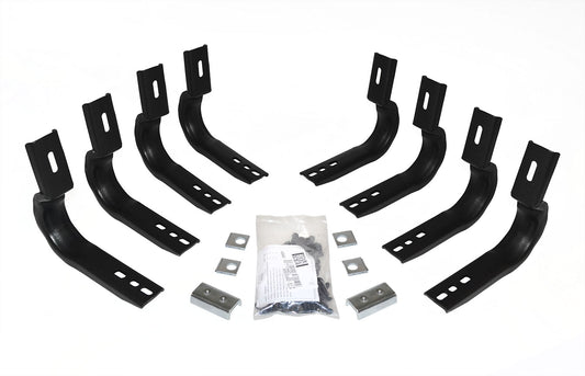 4" OE Xtreme Side Steps With Mounting Brackets Kit