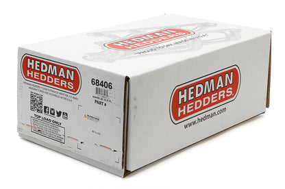 Hedman Hedders BLOCK HUGGER HEADERS; CHEVY SB 283-400; 1-5/8 IN. TUBES; HTC CERAMIC COATED 68406