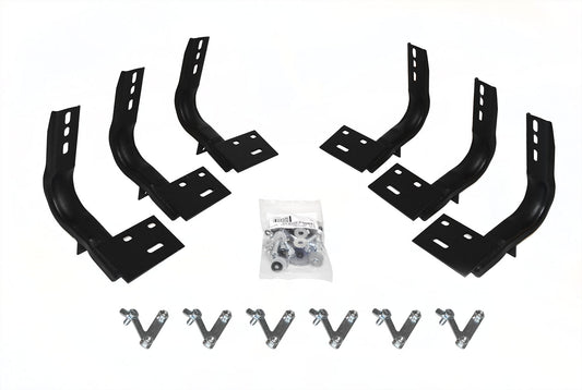 Go Rhino 6840995 OE Xtreme Side Steps Mounting Brackets Only Textured Black