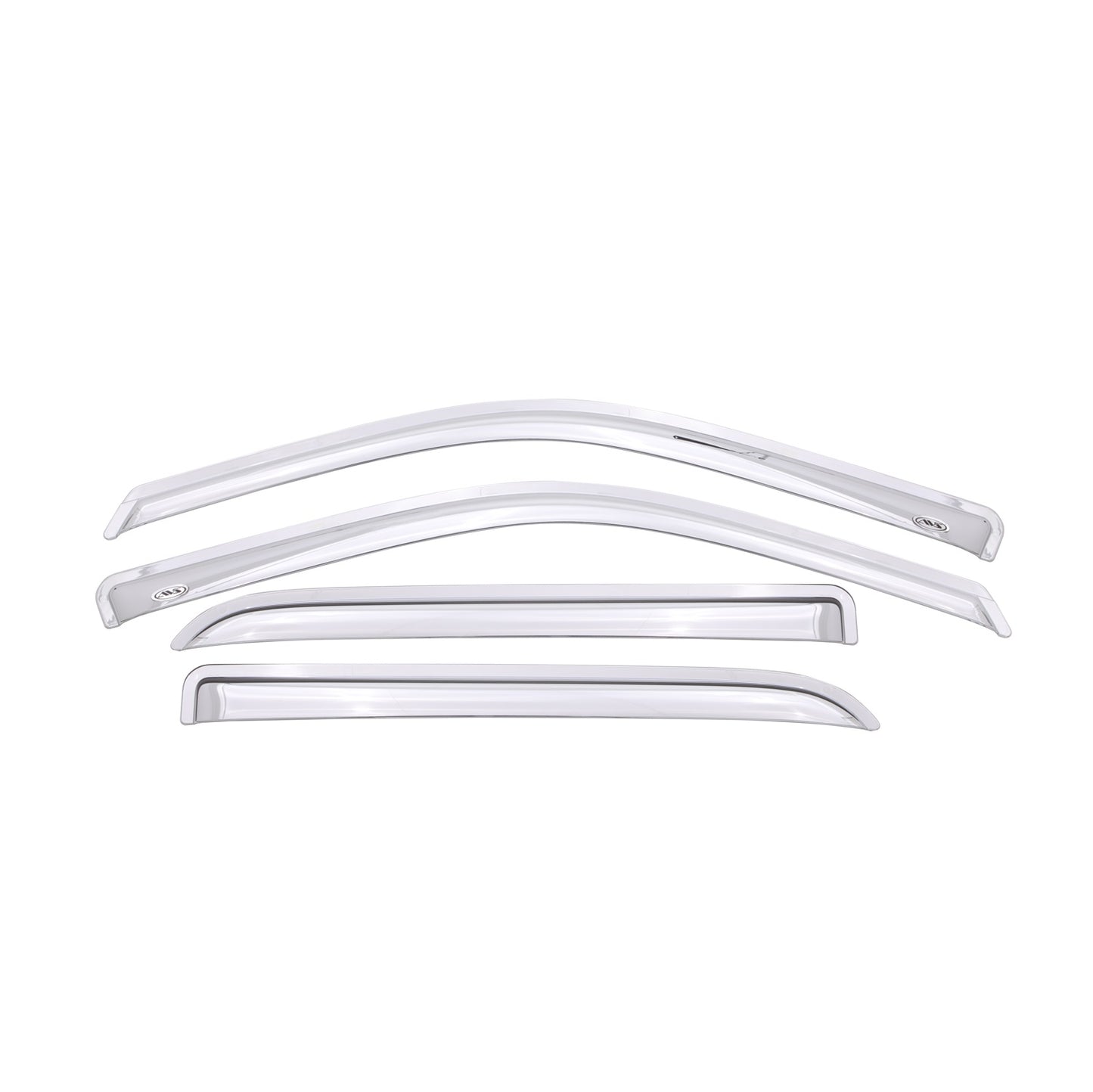Auto Ventshade 684109 Chrome Ventvisor Side Window Deflector 4-Piece Set For 2009-2018 Dodge Ram 1500 W/Crew Cab 2010-2023 Ram 2500/3500 W/Crew/Mega Cab; 2019-2022Ram 1500 Classic; Crew Cab