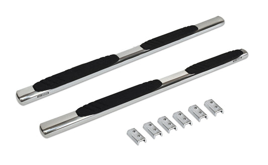 Go Rhino 684404780PS 4" OE Xtreme SideSteps With Mounting Bracket Kit Polished Stainless Steel