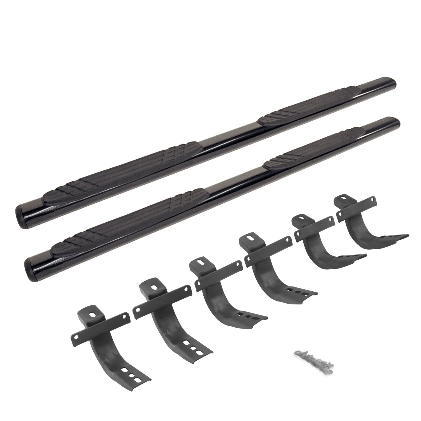Go Rhino 684412971T 4" OE Xtreme SideSteps With Mounting Bracket Kit Textured Black