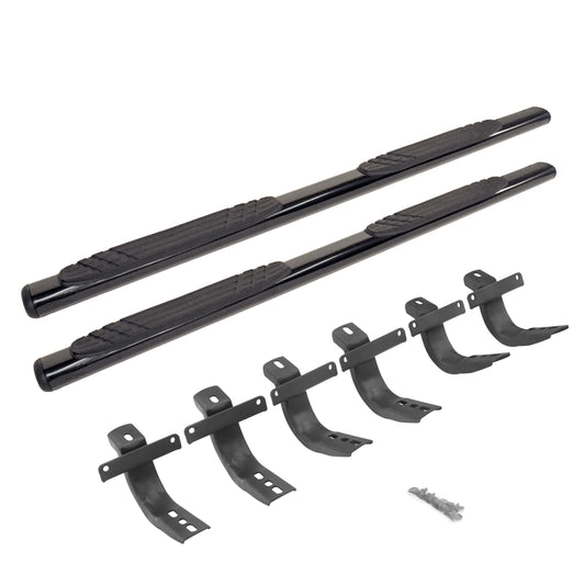 Go Rhino 684412971T 4" OE Xtreme SideSteps With Mounting Bracket Kit Textured Black