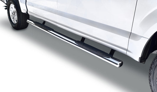 Go Rhino 684415587PS 4" OE Xtreme SideSteps With Mounting Bracket Kit Polished Stainless Steel