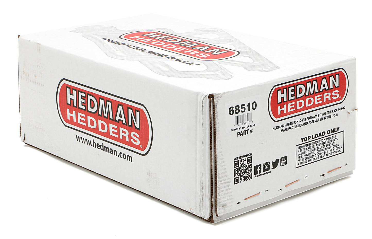 Hedman Hedders TIGHT TUBE HEADERS; CHEVY BB 396-502; 2 IN. TUBES; UNCOATED 68510