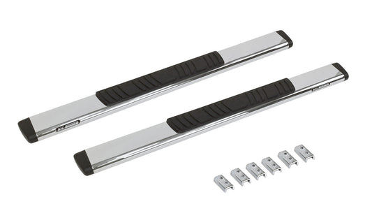 Go Rhino 685404552PS 5" OE Xtreme Low Profile SideSteps With Mounting Bracket Kit Polished Stainless Steel