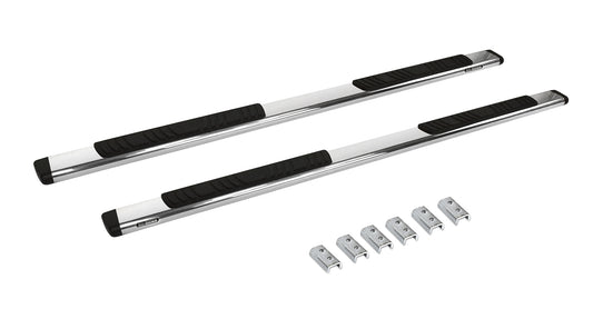 Go Rhino 685404780PS 5" OE Xtreme Low Profile SideSteps With Mounting Bracket Kit Polished Stainless Steel