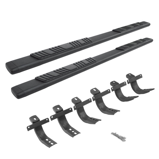 Go Rhino 685412971T 5" OE Xtreme Low Profile SideSteps With Mounting Bracket Kit Textured Black