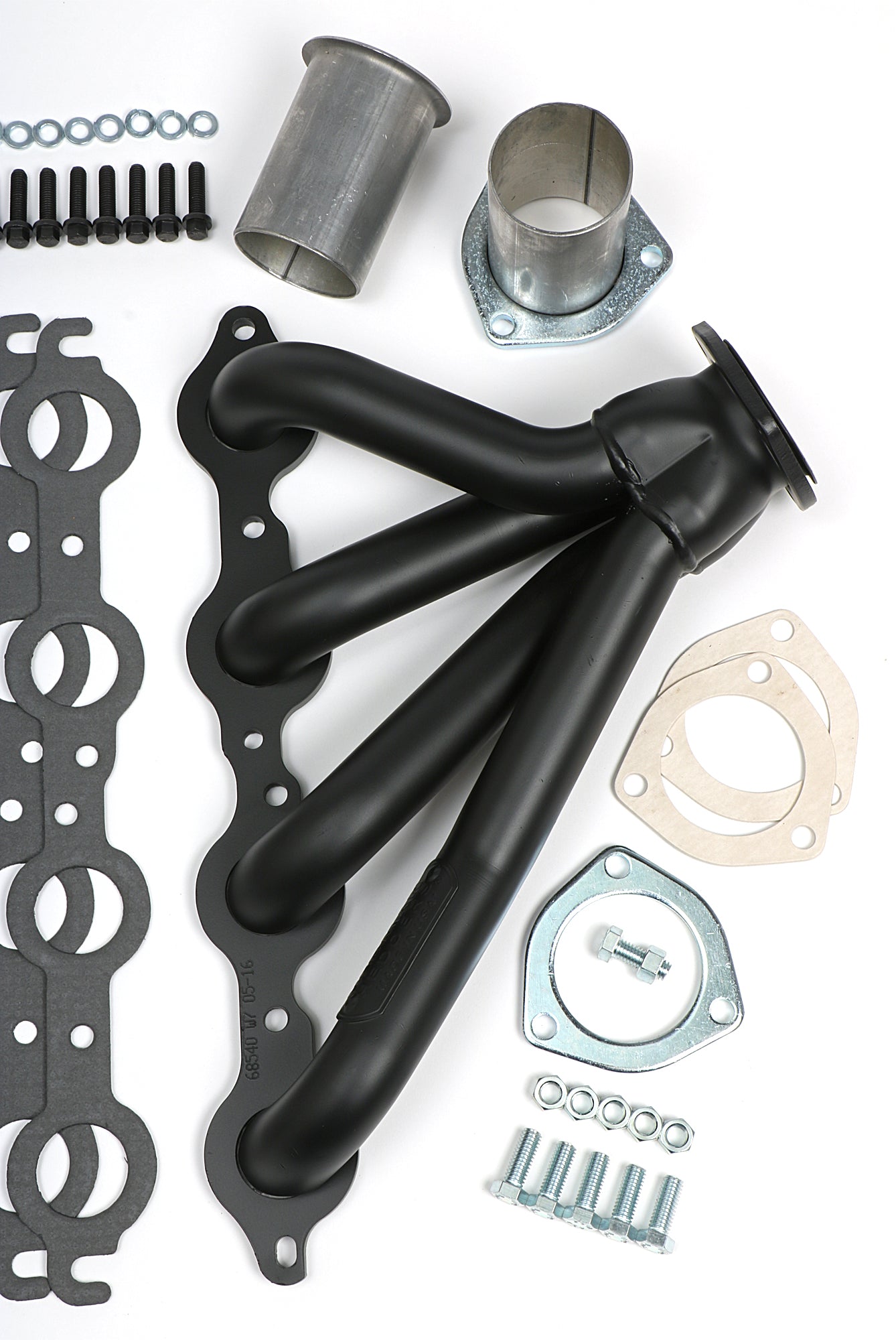 Hedman Hedders FOR 64-67 A-BODY / LS ENGINE SWAP HEADERS 1-1/2 IN.- BLACK MAXX 68543