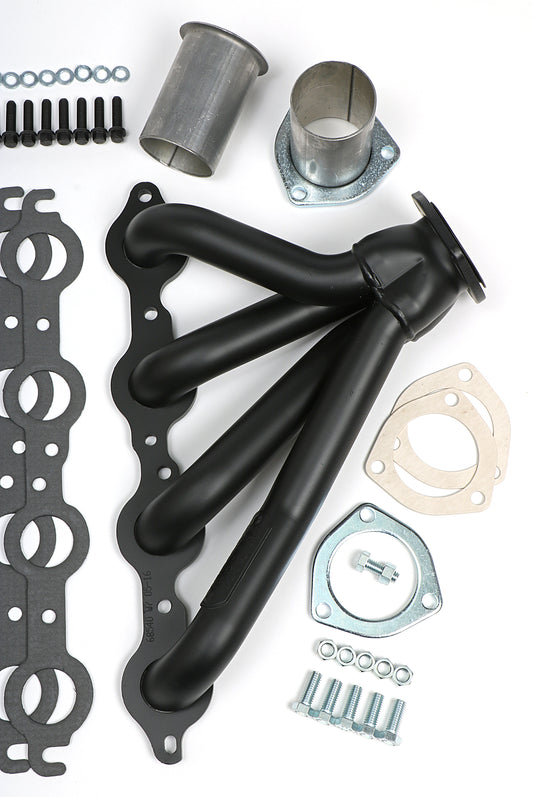 Hedman Hedders FOR 64-67 A-BODY / LS ENGINE SWAP HEADERS 1-1/2 IN.- BLACK MAXX 68543