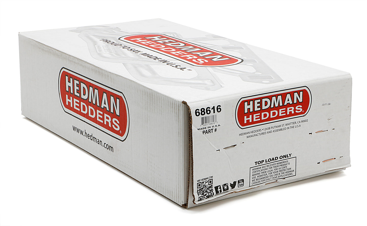 Hedman Hedders HTC COATED HEADERS; 1-3/4 IN. TUBE DIA.; 3 IN. COLL.; MID-LENGTH DESIGN 68616