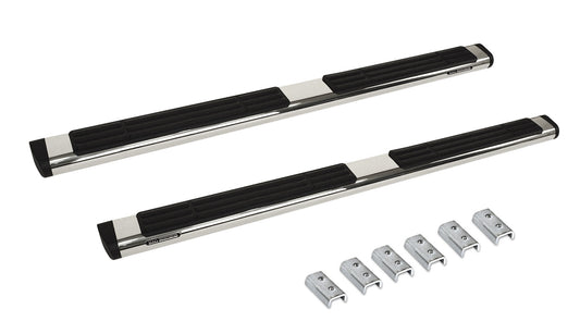 Go Rhino 686404787PS 6" OE Xtreme SideSteps With Mounting Bracket Kit Polished Stainless Steel