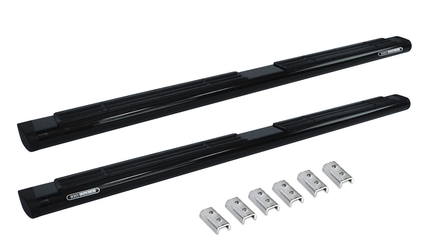 Go Rhino 686409980B 6" OE Xtreme SideSteps With Mounting Bracket Kit Black Powder Coat