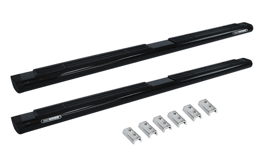 Go Rhino 686409980B 6" OE Xtreme SideSteps With Mounting Bracket Kit Black Powder Coat