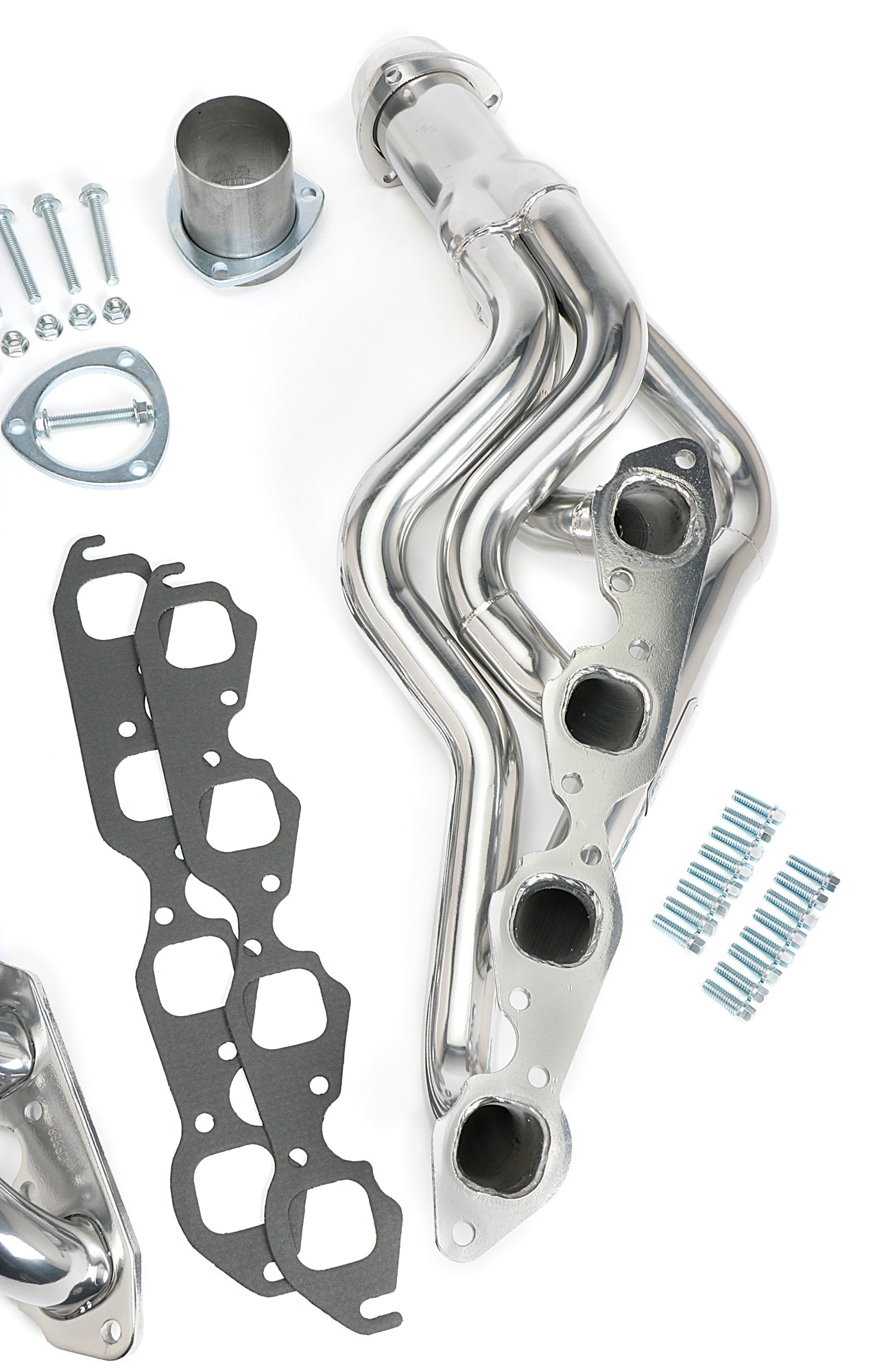 Hedman Hedders STANDARD-DUTY SILVER CERAMIC COATED HEADERS FOR 64-67 GM A-BODY; 1-3/4 IN. TUBE DIA; 3 IN. COLL; MID-LENGTH 68666