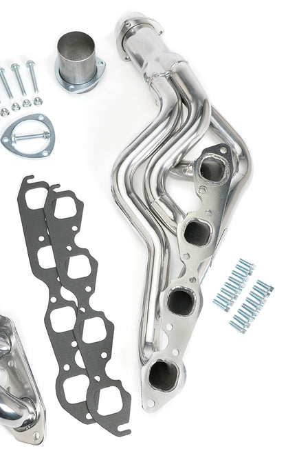 Hedman Hedders STANDARD-DUTY SILVER CERAMIC COATED HEADERS FOR 64-67 GM A-BODY; 1-3/4 IN. TUBE DIA; 3 IN. COLL; MID-LENGTH 68666